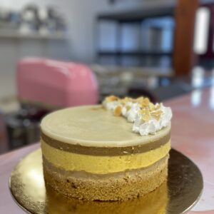 Mandula-kávé mousse
