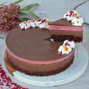 Málna csokoládé mousse