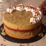 Málna-pisztácia mousse